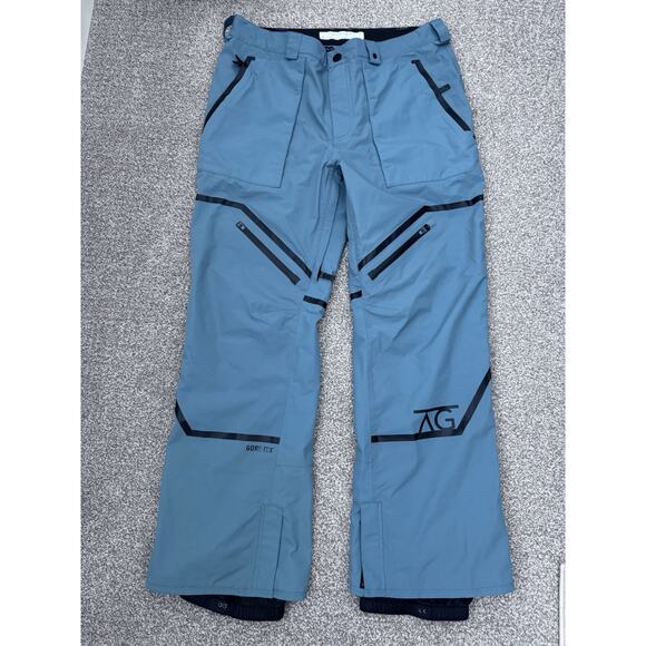 Analog Gore-Tex Blue Green Snowboard Ski Unisex XL (38x46)Adjustable Pants - Picture 1 of 16